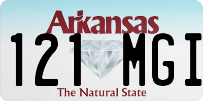 AR license plate 121MGI