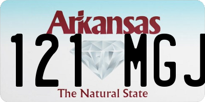 AR license plate 121MGJ