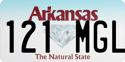 AR license plate 121MGL