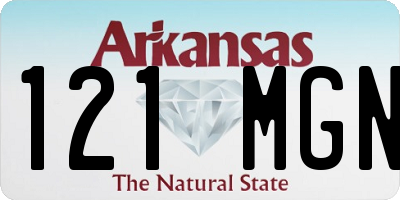 AR license plate 121MGN