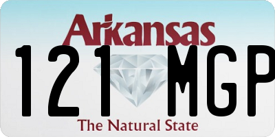 AR license plate 121MGP