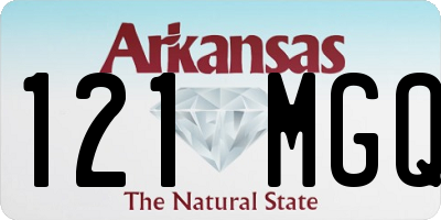 AR license plate 121MGQ