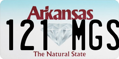 AR license plate 121MGS