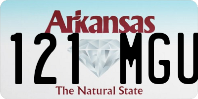 AR license plate 121MGU