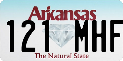 AR license plate 121MHF