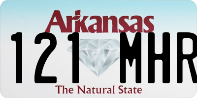 AR license plate 121MHR