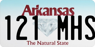 AR license plate 121MHS