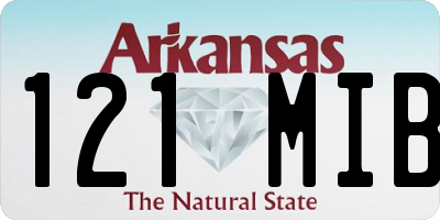 AR license plate 121MIB