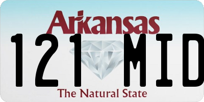 AR license plate 121MID
