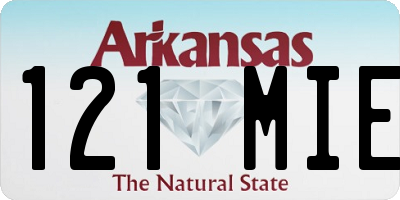 AR license plate 121MIE