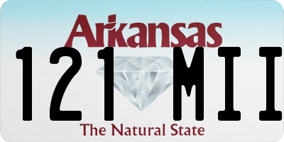 AR license plate 121MII