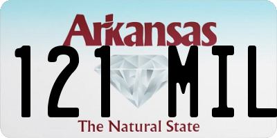 AR license plate 121MIL