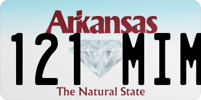 AR license plate 121MIM