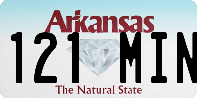 AR license plate 121MIN