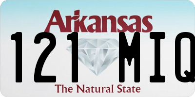 AR license plate 121MIQ