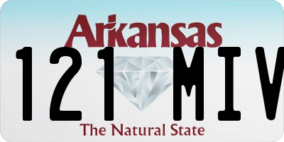 AR license plate 121MIV