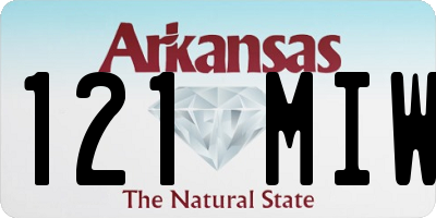 AR license plate 121MIW