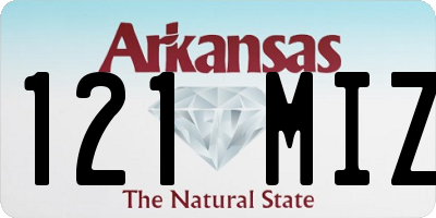 AR license plate 121MIZ