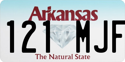 AR license plate 121MJF