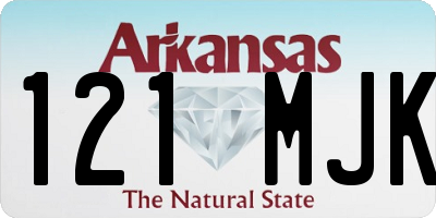 AR license plate 121MJK
