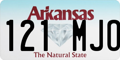 AR license plate 121MJO