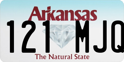 AR license plate 121MJQ