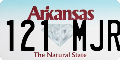AR license plate 121MJR