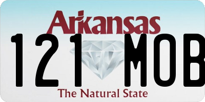 AR license plate 121MOB