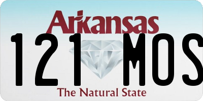 AR license plate 121MOS