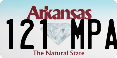 AR license plate 121MPA