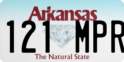 AR license plate 121MPR