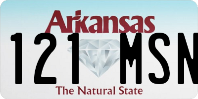 AR license plate 121MSN