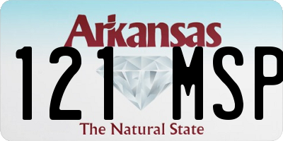 AR license plate 121MSP