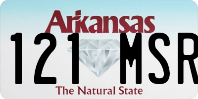 AR license plate 121MSR