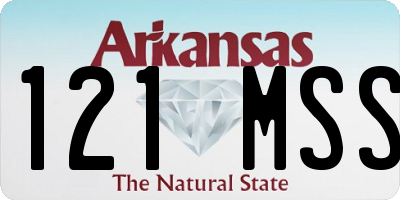 AR license plate 121MSS