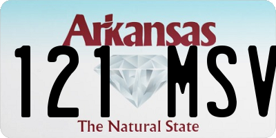 AR license plate 121MSV