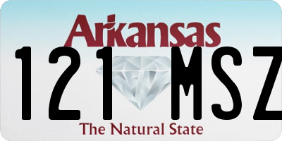AR license plate 121MSZ