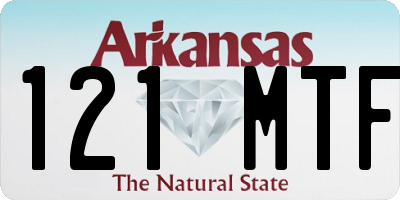 AR license plate 121MTF