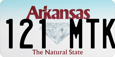 AR license plate 121MTK