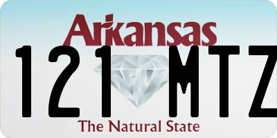 AR license plate 121MTZ
