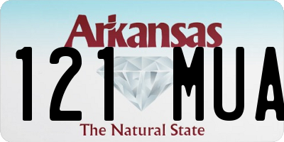 AR license plate 121MUA