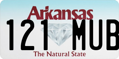 AR license plate 121MUB