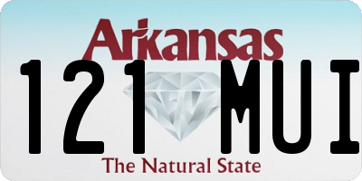 AR license plate 121MUI