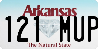 AR license plate 121MUP