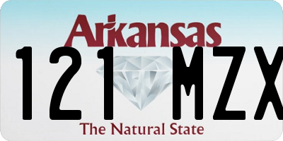AR license plate 121MZX