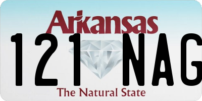 AR license plate 121NAG