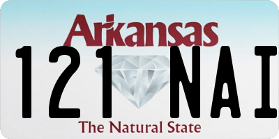 AR license plate 121NAI