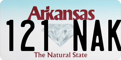 AR license plate 121NAK