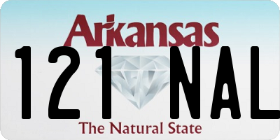 AR license plate 121NAL