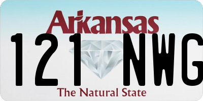 AR license plate 121NWG